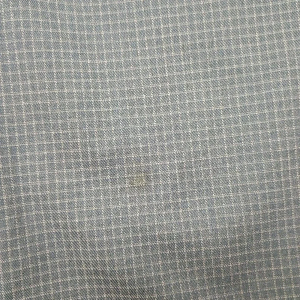 Banana Republic Pants Men 32x32 Blue Plaid Slim Dress Check Stretch Suit Work